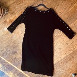 Vintage Linda Allard/Ellen Tracy Black Velvet Dress